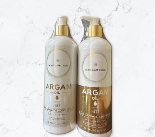 Customer photo review of Natural Organic Hair Growth Shampoo