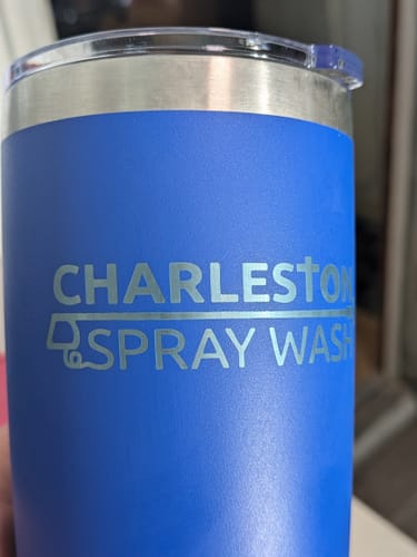 Customer photo review of Bundle (6) Custom Laser Engraved - 20oz Tumblers