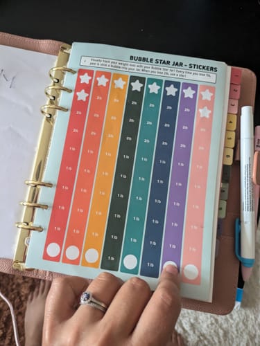 Customer photo review of Bubble Star Jar & Stickers