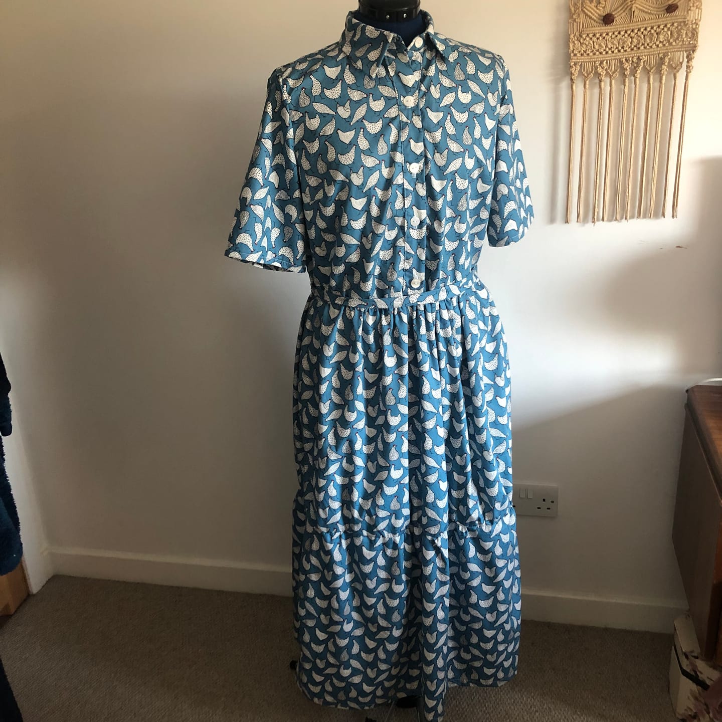 Customer photo review of Hens Rose & Hubble Cotton Poplin Fabric