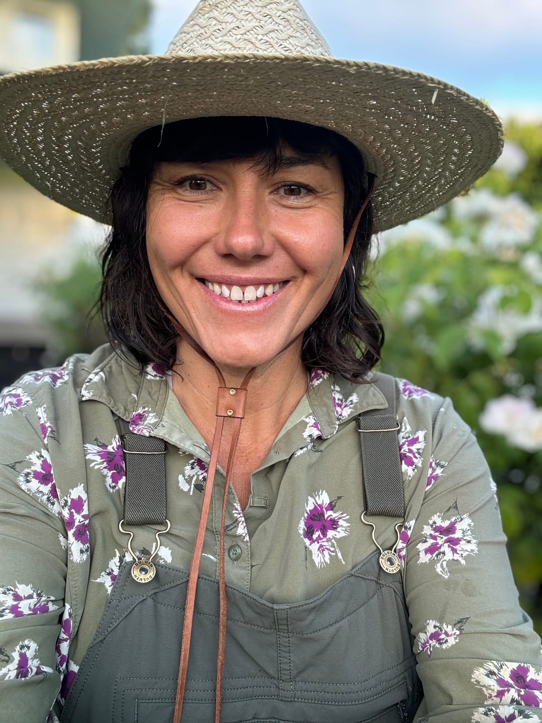 Gemme V. wearing the Braided Ranchera Straw Hat