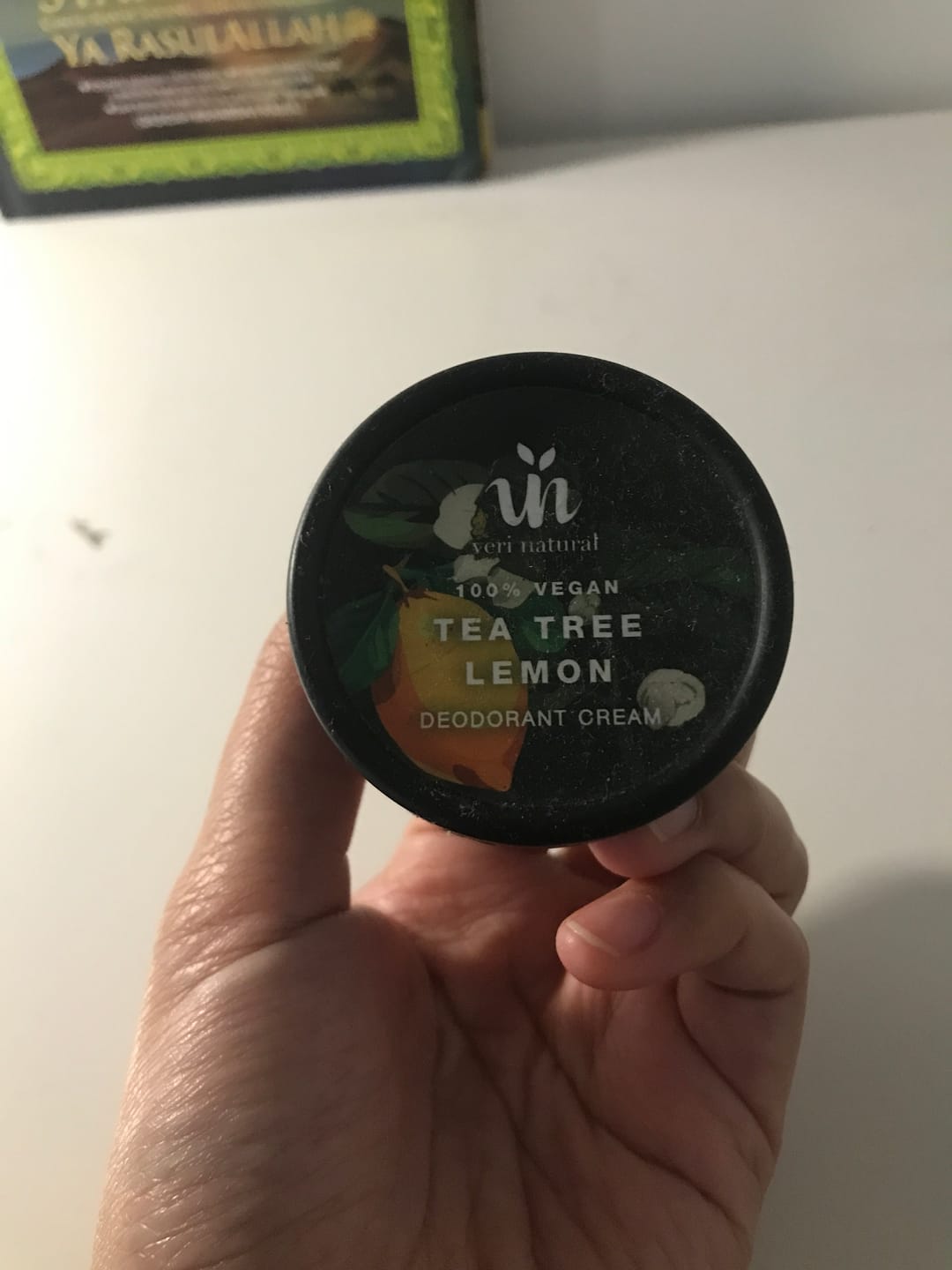 Customer photo review of Rose Vanilla Deodorant Cream