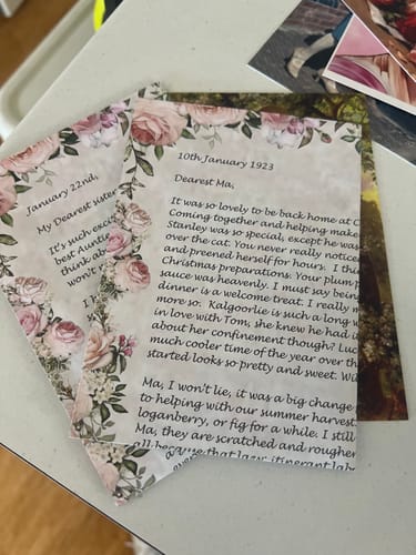 Customer photo review of Lily Darling Letters 1923