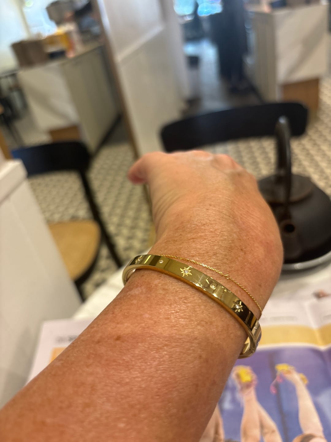 Customer photo review of Star Studded Bangle