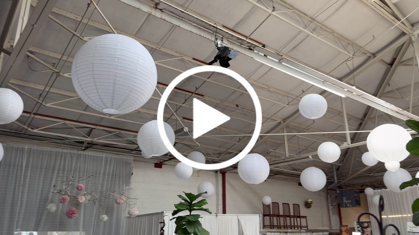 Customer video review of BULK PACK (10) 12" White Round Paper Lanterns, Even Ribbing, Hanging Decoration