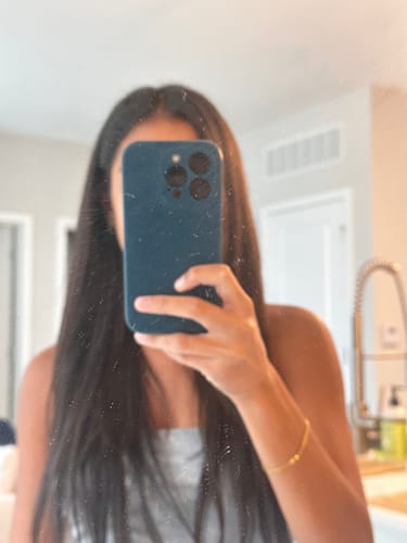 Customer wearing Muse extensions