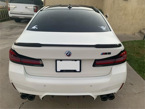 Customer photo review of Genuine BMW M3/M5 50th Anniversary Heritage Rear Badge Emblem (G80/F90)