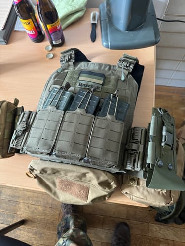 Customer photo review of 3er Lang- Magazintasche BRAVO in Steingrau-Oliv