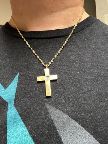 Customer photo review of The Cross Necklace