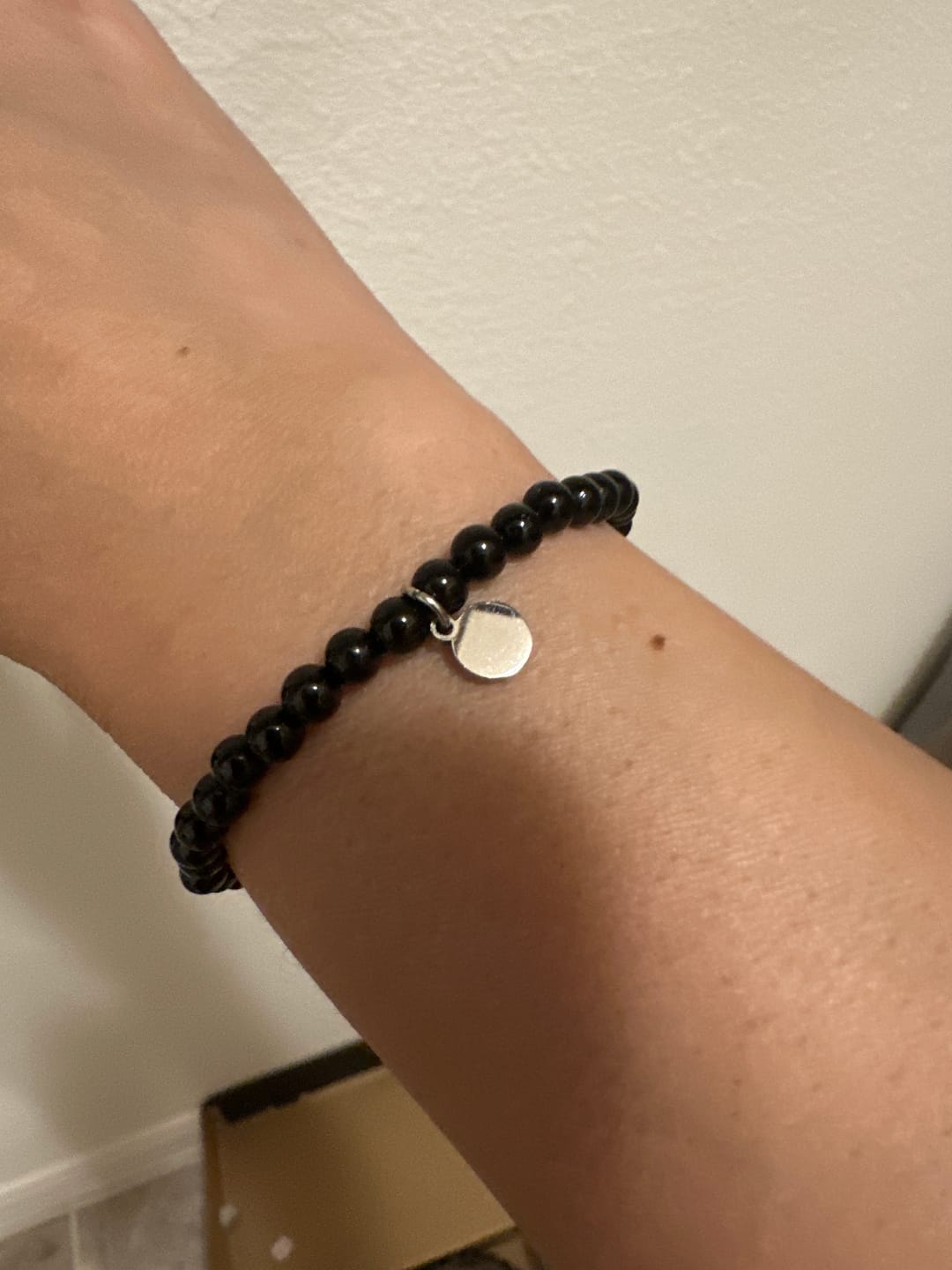 Customer photo review of Black Tourmaline Bracelet Mini