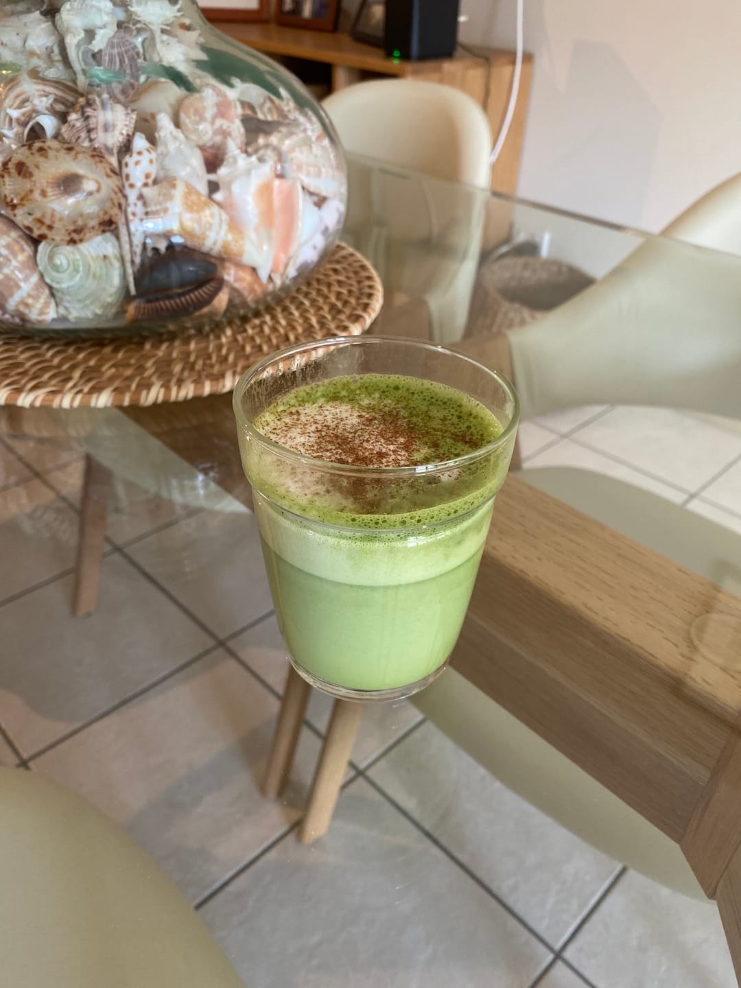Customer photo review of Unsweetened Matcha Latte
