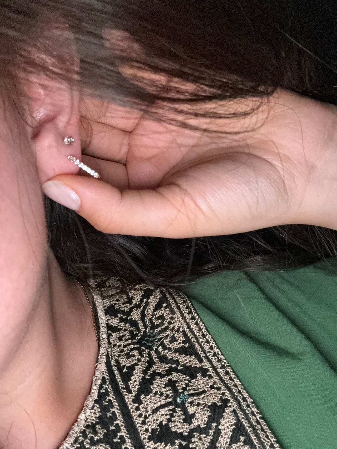 Customer photo review of Klara Ohrringe | 18K vergoldet