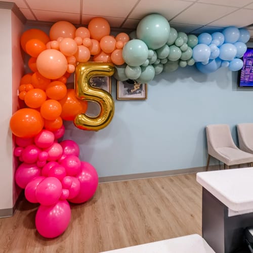 Customer photo review of Out Of Office Balloon Garland Kit