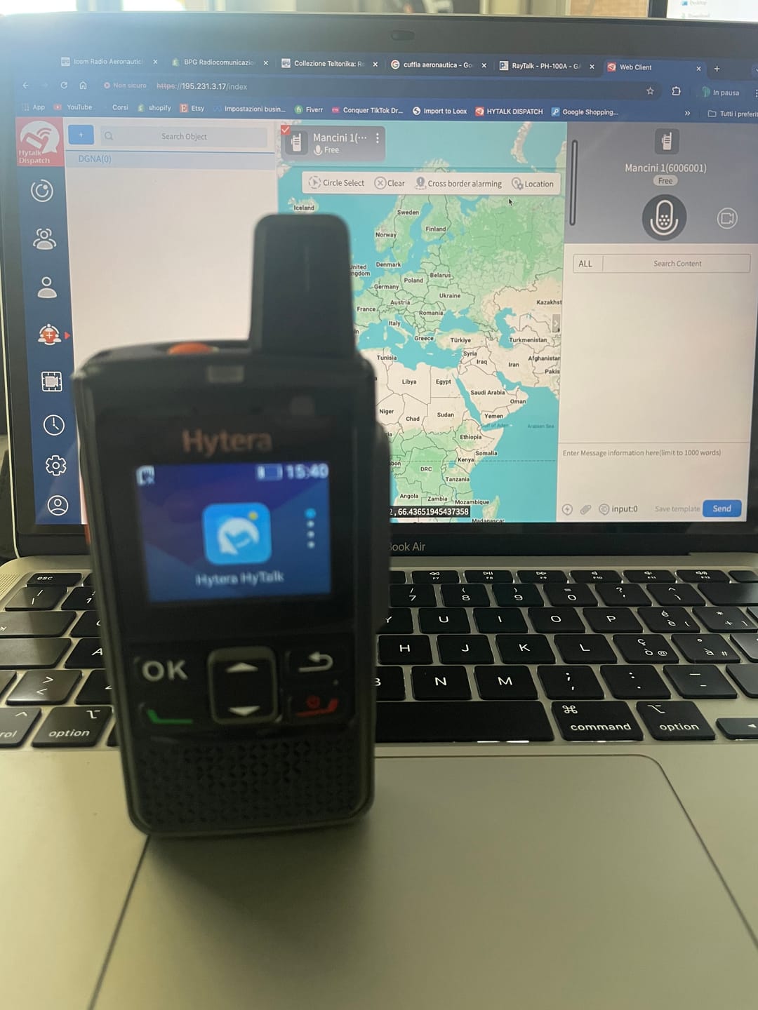 Customer photo review of Hytera Licenza Centrale Operativa (1 anno)