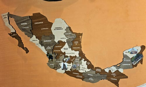 Customer photo review of Map of Mexico - Wood Wall Art Decor 3D&Multiyered, Gift for Mexican