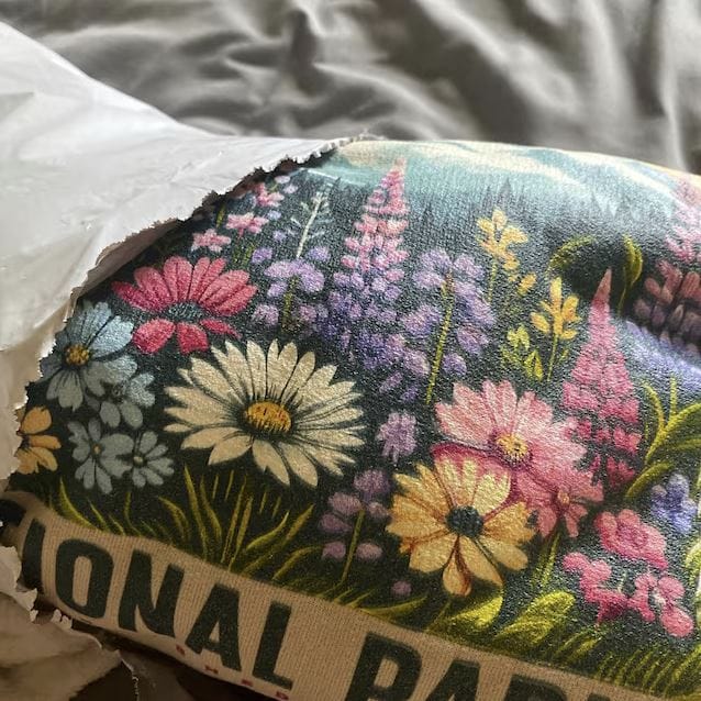 Customer photo review of Mount Rainier National Park "Wildflowers" Comfort Colors T-Shirt