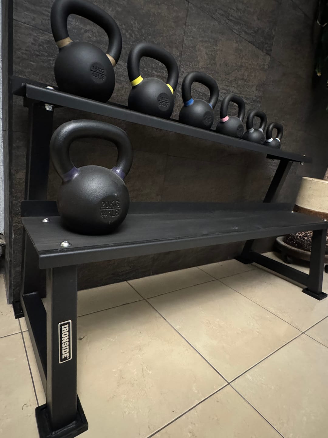 Customer photo review of Rack Kettlebells IRONSIDE