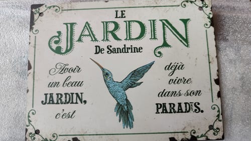 Customer photo review of Jeune jardinière - Extérieur - Pancarte de porte