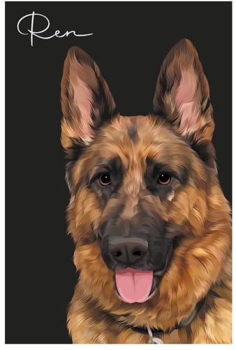 Customer photo review of Pet Art Canvas Wrap