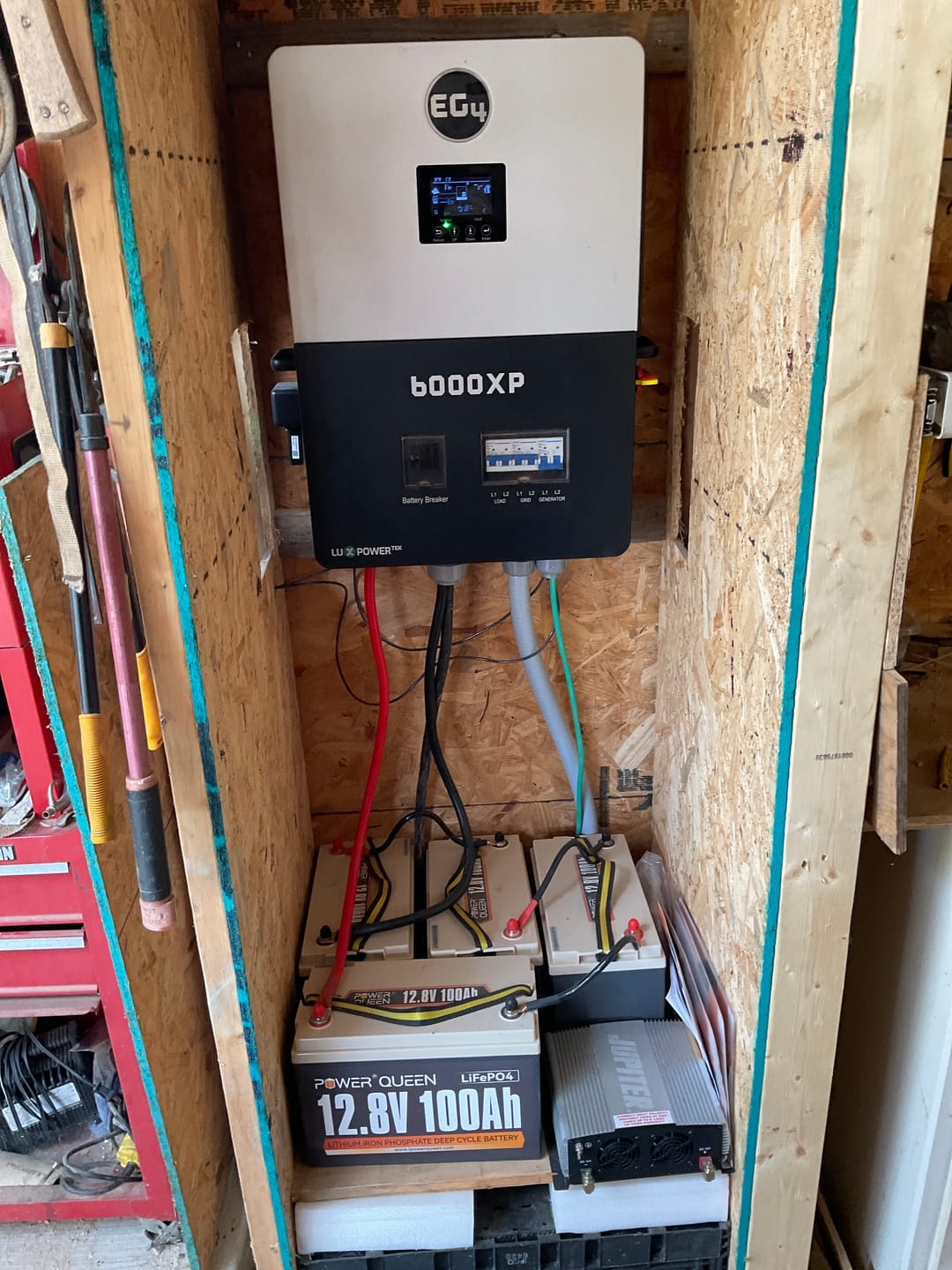 Customer photo review of EG4 6000XP Off-Grid Inverter | 8000W PV Input | 6000W Output | 480V VOC Input | 48V 120/240V Split Phase | All-In-One Solar Inverter