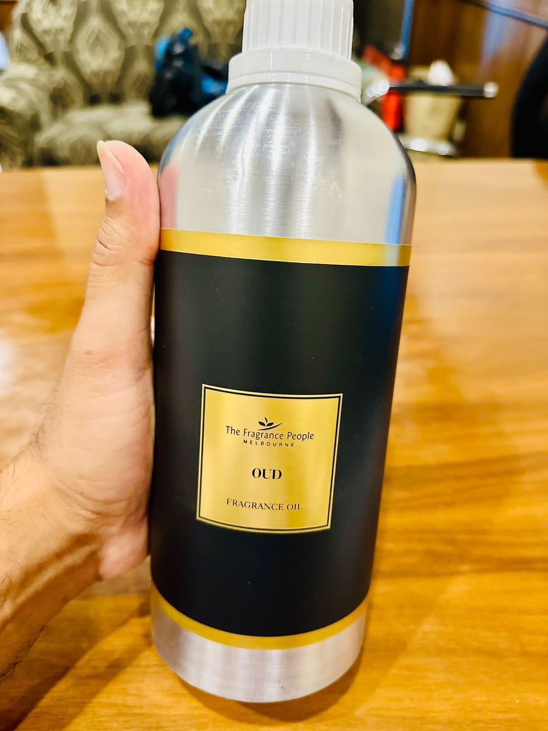 Customer photo review of Oud Fragrance Oil  (1 Litre)