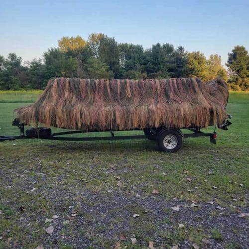 Customer photo review of Hunting Blind Raffia Grass (Individual)