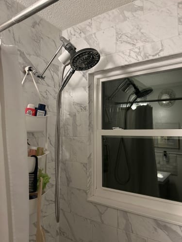 Customer photo review of Adjustable Shower Arm
