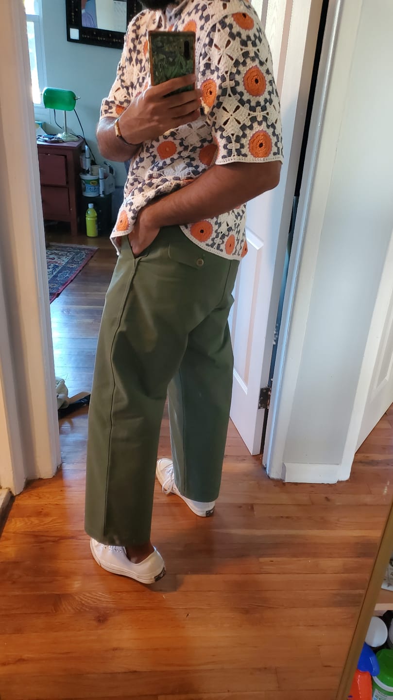 Customer photo review of 1944 USMC Officer Trousers - Navy