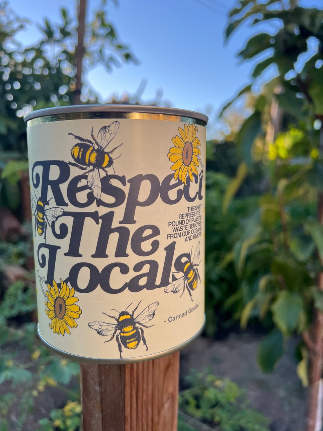 Customer photo review of Respect Your Local Bees Graphic Tee
