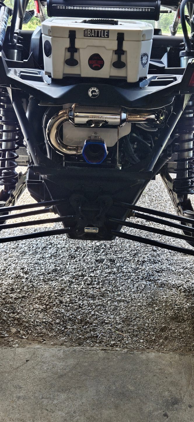 Customer photo review of RPM SxS X3 Slip On Exhaust Sport Muffler Can Am Maverick X3 Turbo R & RR 2017-2024