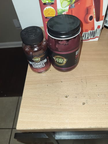 Customer photo review of The Wellness Duo Bundle * Elderberry & Soursop Blend + Mushroom Gummies*