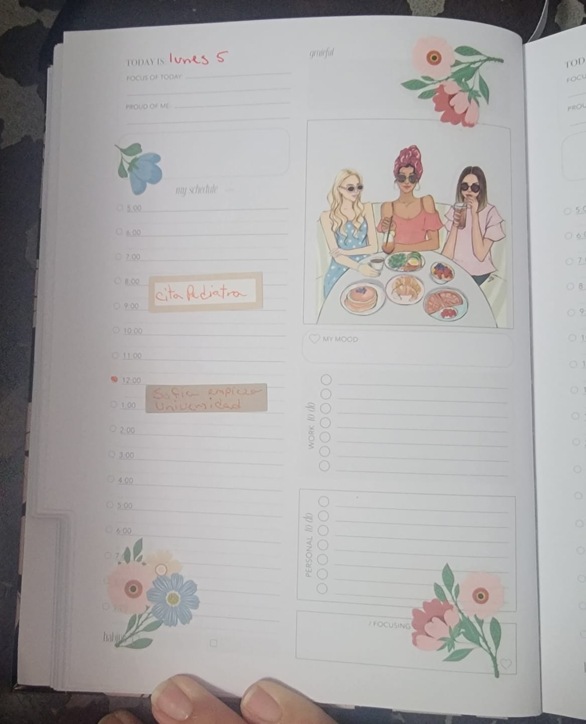 Customer photo review of Coffee Queen Planner Sticker Book
