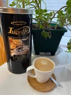 Customer photo review of Lucaffe Breakfast Coffee filter 500 grs Grano Molido