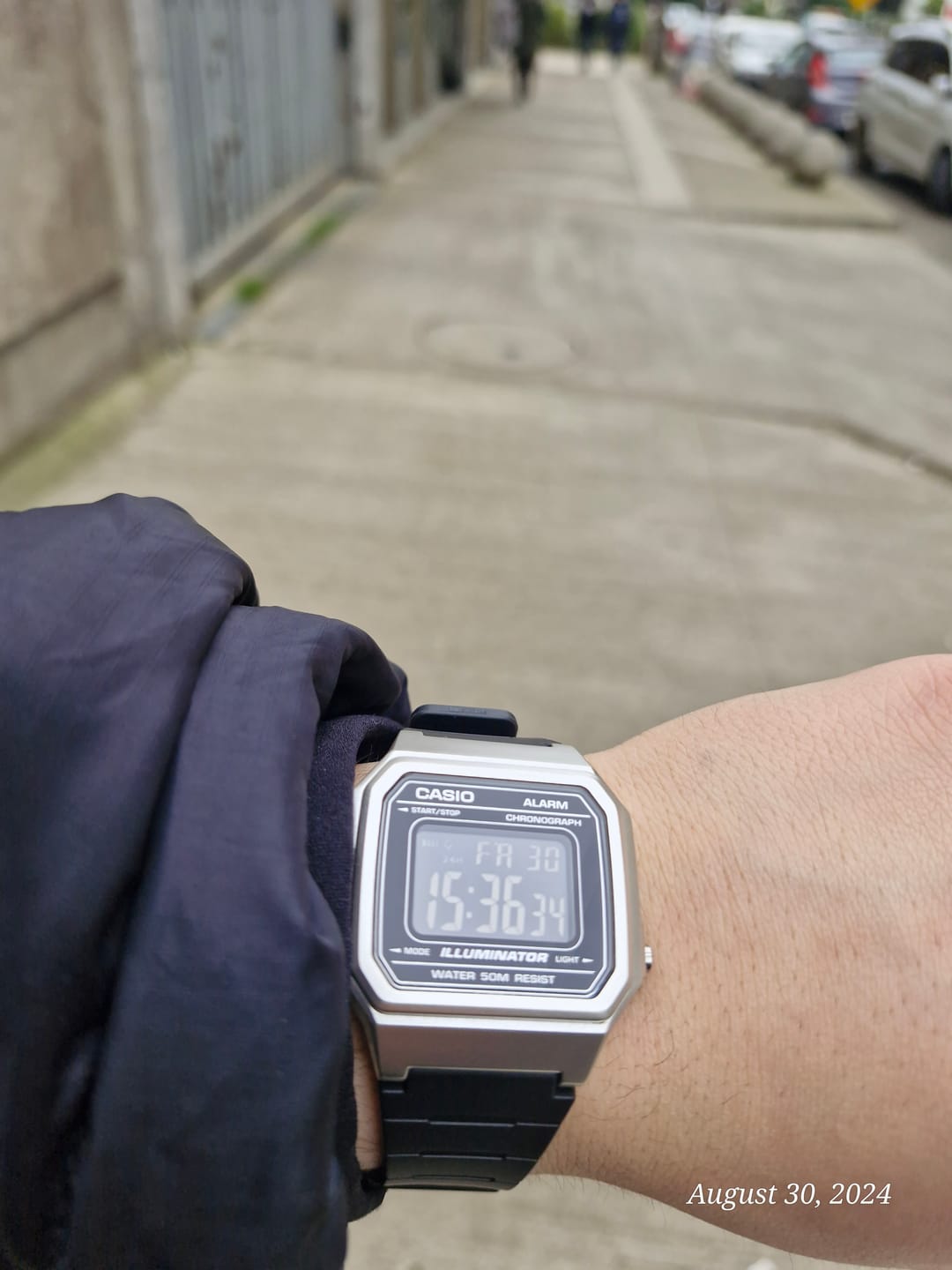 Customer photo review of Reloj Casio Vintage W-217HM-7BV Plateado/Negro