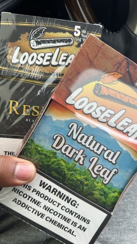 Customer photo review of Sweet Aromatic LooseLeaf 5-Pack Wraps (40 Count)