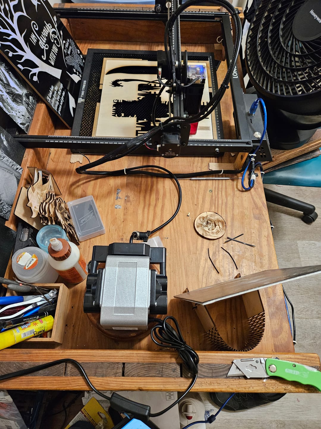 Customer photo review of Air Assist Kits for RAY5 5W&10W Laser Engraver