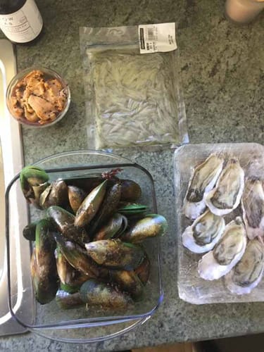 Customer photo review of Fresh Half Shell Oysters - Half Dozen