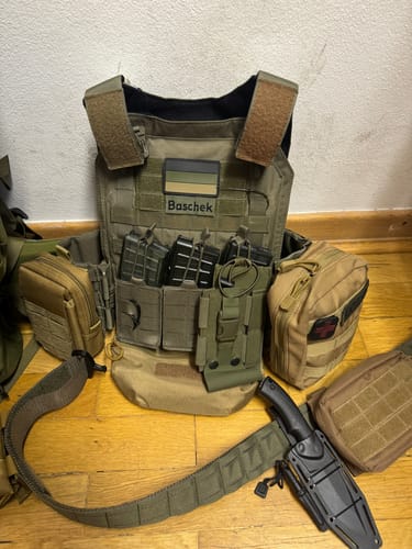 Customer photo review of 3er Lang- Magazintasche BRAVO in Steingrau-Oliv