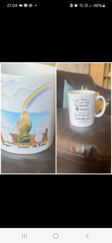 Customer photo review of Girl & Dogs - Life is better with a dog Personalised Mug