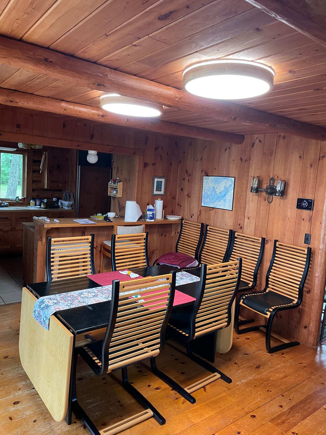 Customer photo review of Scandinavian Wooden Round LED Flush Mount