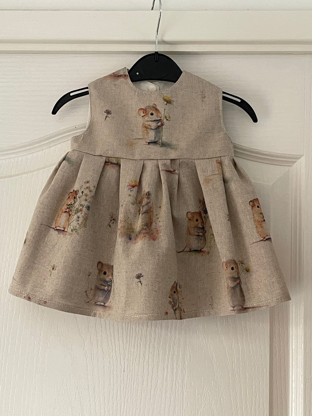 Customer photo review of Field Mouse Digital Linen Look Polycotton Fabric
