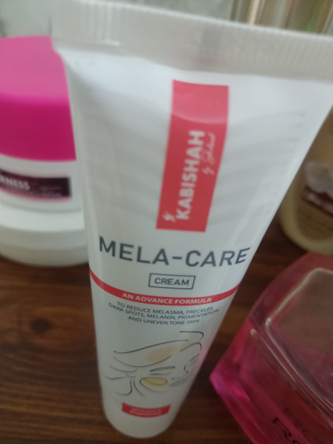 Customer photo review of Pigmentation Bundle: Face Wash & Melasma Cream Duo