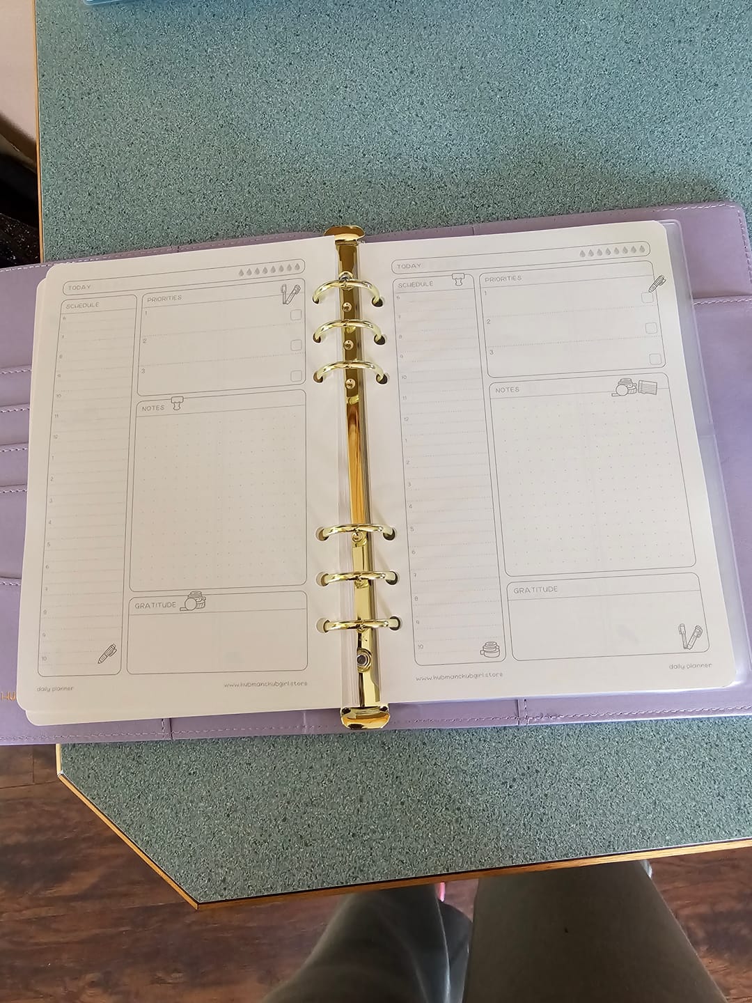 Customer photo review of Planner Inserts - Daily