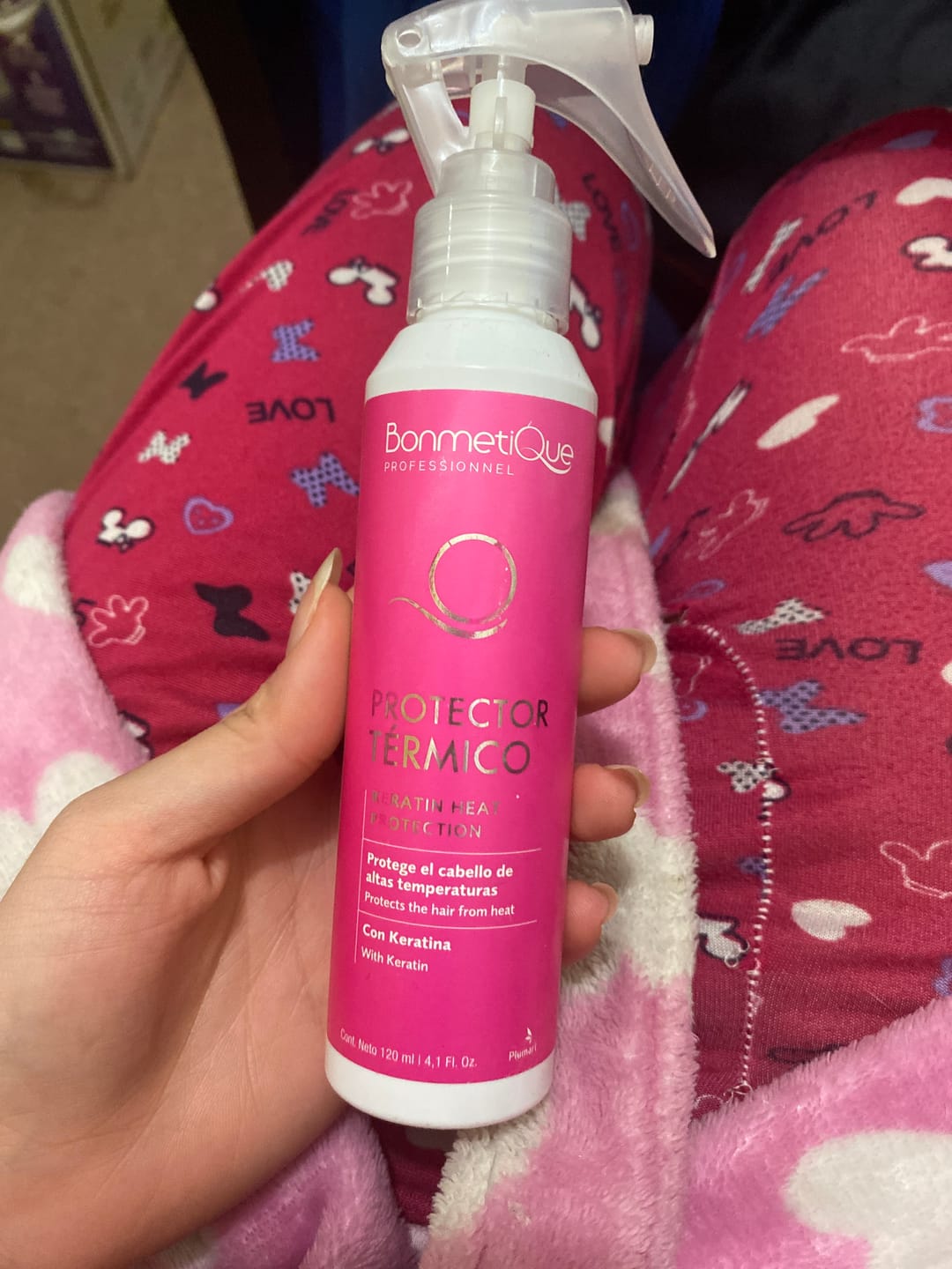 Customer photo review of Termoprotector Con Keratina 120ml Bonmetique