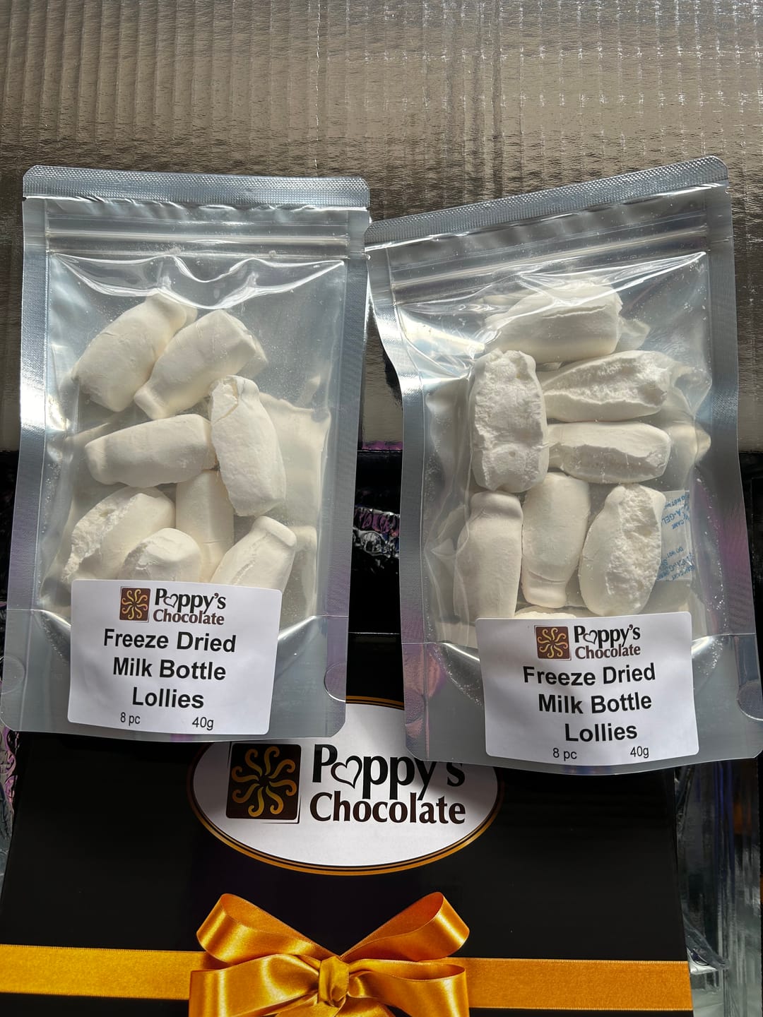 Customer photo review of Freeze Dried Milk Bottle Lollies