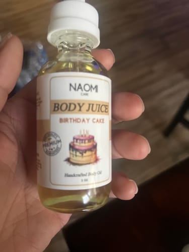 Customer photo review of Naomi Body Juice - Birthday Cake