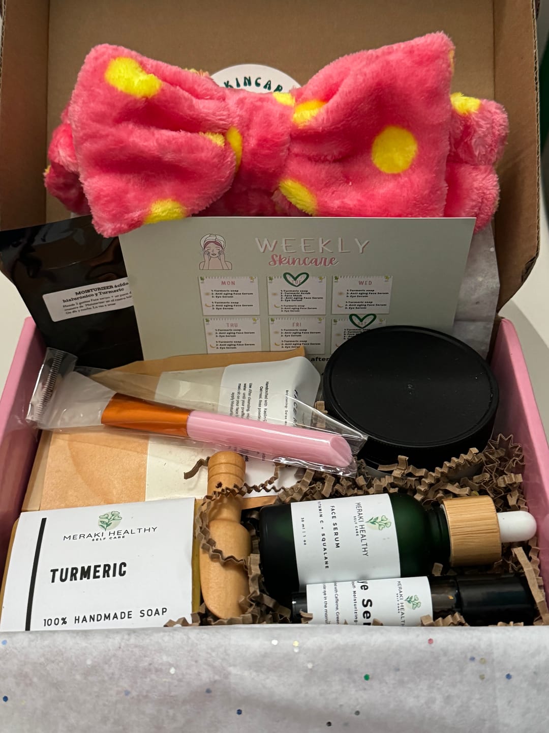 Customer photo review of Luxury Skincare Box