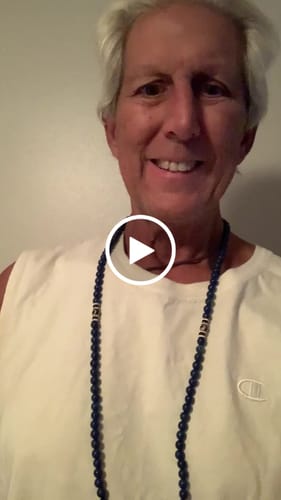 Customer video review of Lapis Lazuli Third Eye Mala