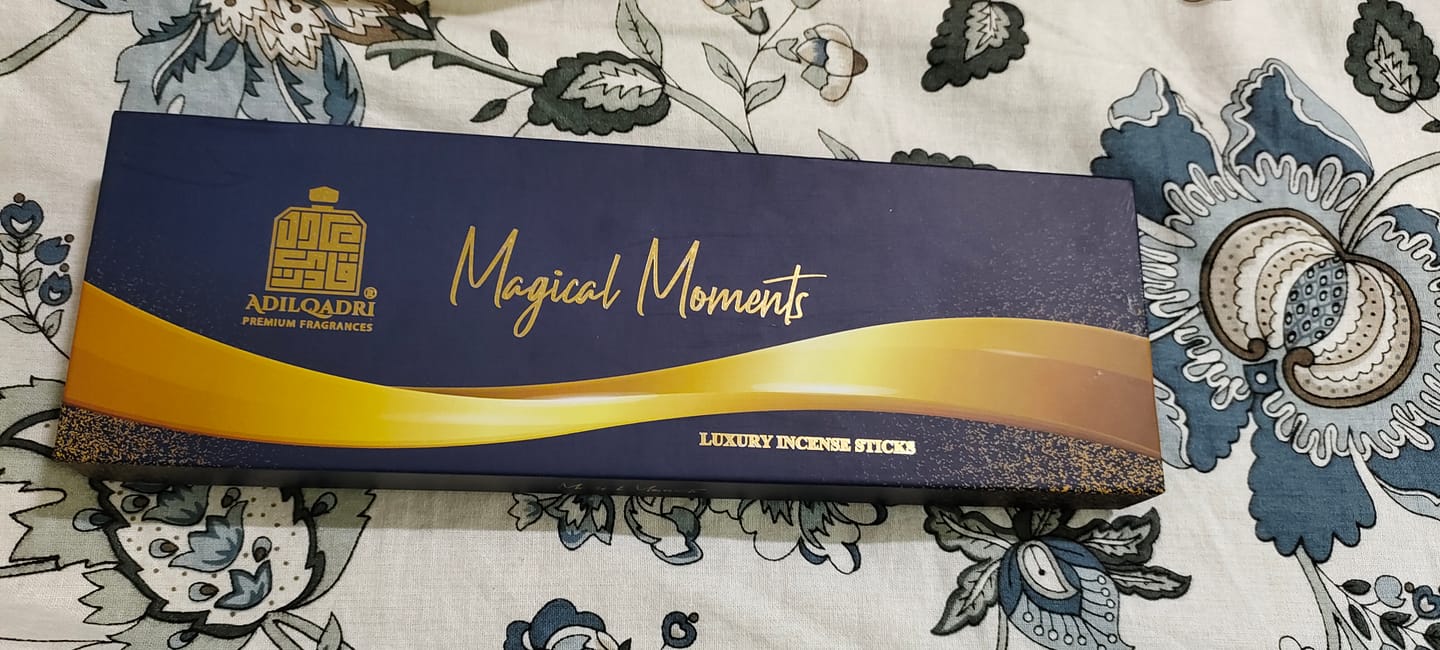 Customer photo review of Adilqadri Magical Moments Premium Quality Agarbatti ( Incense Stick ) 100 gms