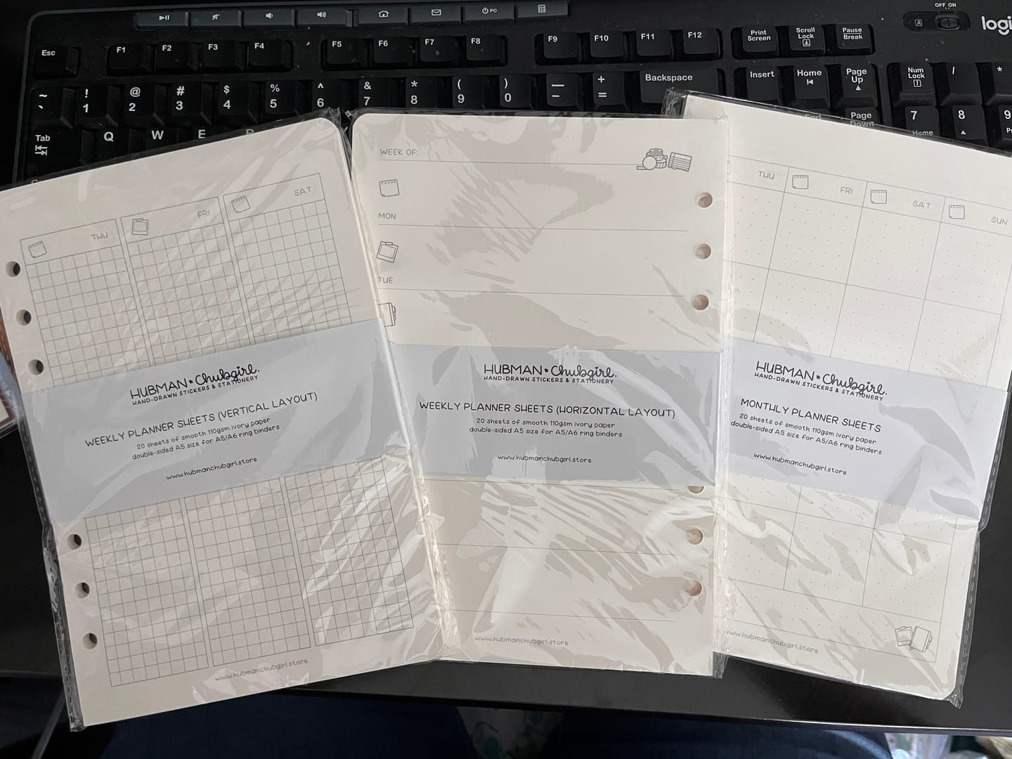 Customer photo review of Planner Inserts - Monthly